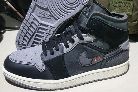 Jordan Brand Adds a Stealth Air Jordan 1 Mid to the "Inside Out" Series: Following the low-top silhouette in a light and creamy debut. Air Jordan 1 Mid Gs, Air Jordan 1s, Ncaa Championship, Clarks Wallabees, Jordan 1 High Og, New Macbook, Heel Caps, Air Jordan 1 High, Air Jordan 1 Low