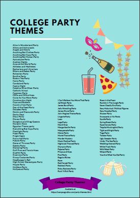 College Party Themes Best Costume Party Themes, Party Ideas For College Students, Party Themes Ideas For Teens, Frat Party Ideas Themes, Themes For Parties College, S Themed Party Costumes, Fun College Party Themes, Theme For College Event, Frat Sorority Theme Party