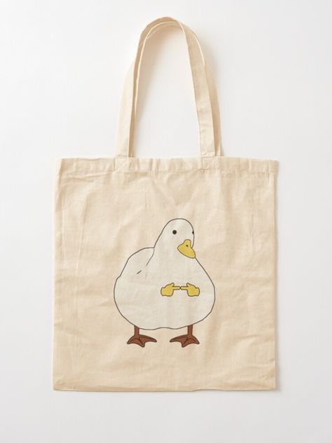 "Shy Duck" Tote Bag for Sale by CreativeBizarre Duck Tote Bag, Duck Tote, Crochet Plant, Print Tote, Printed Tote Bags, Tote Bag Design, Dad Hats, Bag Sale, Bags Designer