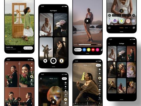 Photo Slideshow Maker app UI Kit The Photo Slideshow Maker app UI Kit , 40+ Screens , Available for Figma App Character, App Story, Ux Design Mobile, Character Sprite, Sprite Sheet, Card Ui, Photo Editor App, Mobile App Design Inspiration, App Interface Design