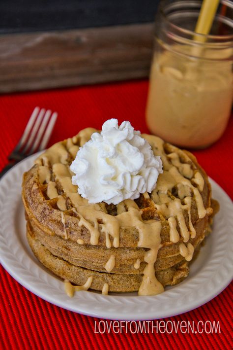 Fall Waffles, Food Truck Desserts, Wednesday Love, Thanksgiving Favorites, Pumpkin Spice Waffles, Yummy Waffles, French Toast Waffles, Love From The Oven, Maple Cream Cheese