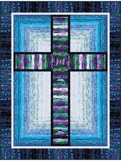 Applique Wall Quilt & Quilted Wall Hanging Patterns - Page 1 Cross Quilt Pattern, Half Square Triangle Quilts Pattern, Window Pattern, Cross Quilt, Hanging Quilts, Placemats Patterns, Church Banners, Machine Pattern, Jellyroll Quilts