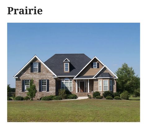 Prairie style home with bay window Prairie Style Home, Box Bay Window, House Wall Design, Prairie Home, Prairie Style Houses, Bow Window, Bay Windows, Window Types, Contemporary Style Homes