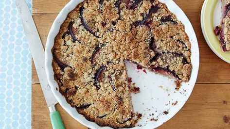 Plum Tart Recipe | Ina Garten | Food Network Summer Fruit Desserts, Desserts Summer, Plum Tart, Food Network Chefs, 25th Birthday Cakes, Ina Garten Recipes, Fruit Dessert Recipes, Food Network Canada, Chocolate Pecan