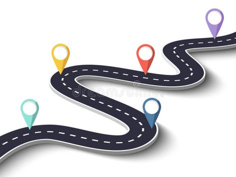 Winding Road on a White Isolated Background with Pin Pointer. Vector EPS 10. Win #Sponsored , #AD, #sponsored, #White, #Winding, #Road, #Isolated Road Map Design, Business Card Icons, Road Vector, Case Study Design, Christian Graphics, Email Marketing Design Inspiration, Children Sketch, Background Powerpoint, Floral Border Design