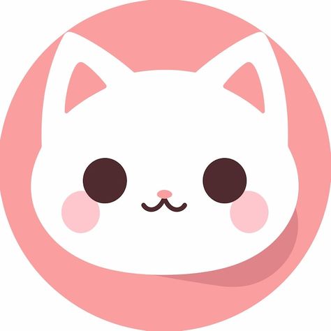 Sweet feline a pink kawaii cartoon cat i... | Premium Vector #Freepik #vector #neko #kitten-vector #cat-vector #cute-cat Pink Kawaii, Neko Cat, Cat Vector, Kawaii Cartoon, Cat Icon, Cat Logo, Kawaii Cat, Anime Cat, Pink Cat