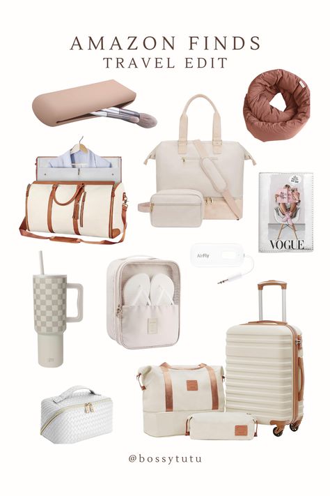 Check out these Amazon travel finds for your next trip! #AmazonTravelFinds #amazontravel Amazon Carry On Luggage, Amazon Travel Must Haves, Amazon Travel Essentials, Travel Backpack Essentials, Travel Favorites, Best Travel Backpack, Travel Bag Essentials, Backpack Essentials, Travel Hack