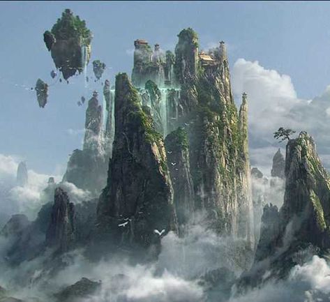 my game inspiration folder full of pics that gave me an idea or thought about something to add to my games - Imgur Landscape Concept, 다크 판타지, Fantasy City, Fantasy Castle, Fantasy Setting, Fantasy Places, Wow Art, Landscape Scenery, Game Inspiration