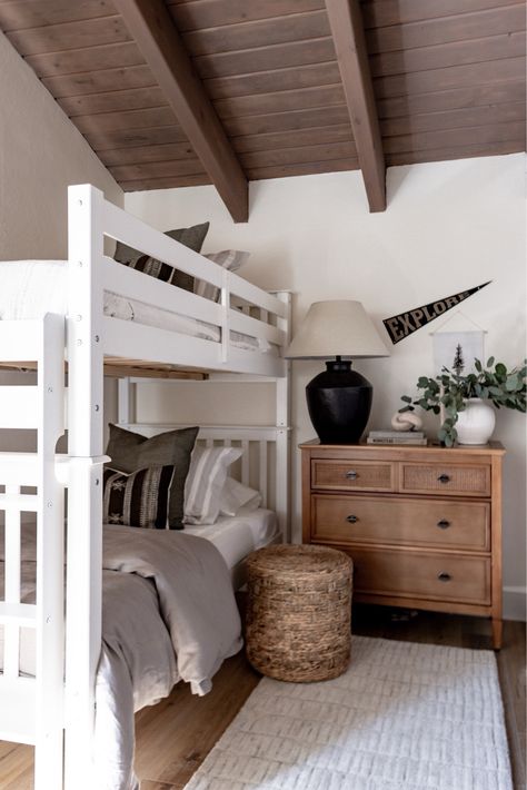 Shop Chest Of Drawers and other curated products on LTK, the easiest way to shop everything from your favorite creators. Lake House Bunk Rooms, Halfway Wholeistic, Guest Bedroom Design, Haus Am See, Timeless Kitchen, Boys Bedding, Bunk Room, Big Boy Room, Bunk Bed