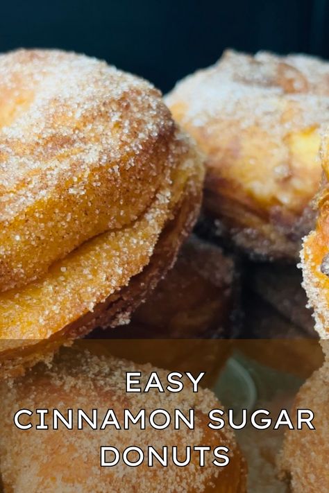 Pillsbury Grands Flaky Layers Recipes, Grands Flaky Layers Recipes, Pillsbury Biscuit Recipes, Biscuit Donuts, Pillsbury Biscuits, Fried Breakfast, Cinnamon Sugar Donuts, Flaky Biscuits, Sugar Donut