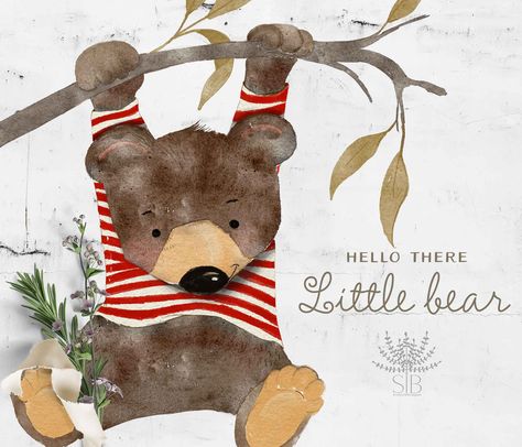 Cute Bear Illustration, Teddy Bear Clipart, Bear Invitations, Invitation Clipart, Clipart Baby, Animal Png, Bear Clipart, Bear Animal, Bear Illustration