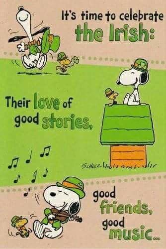 St Patricks Day Pictures, Good Morning Snoopy, St Patricks Day Quotes, Erin Go Bragh, Snoopy Quotes, Snoopy Pictures, Joe Cool, Snoopy Love, Irish Blessing