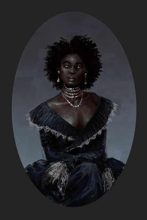 Daella Targaryen, Art Sinistre, Ghost Painting, Black Vampire, Vampire Art, Afrocentric Art, Women Art, Black Women Art, Fantasy Character Design