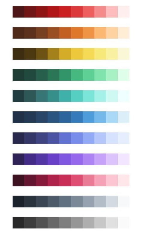 Color Tones Chart, Color Study Art, Color Proportion, Types Of Colors, Colour Scale, Beautiful Color Palettes, Value Painting, Value Color, Color Value