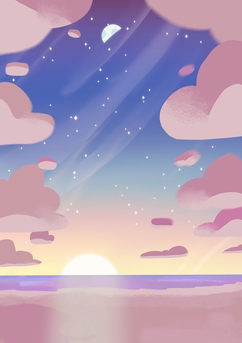 Steven Universe Aesthetic, Steven Universe Background, Universe Aesthetic, Universe Wallpaper, Steven Universe Wallpaper, Desain Quilling, Wallpaper Collage, Aesthetic Sky, Bee And Puppycat