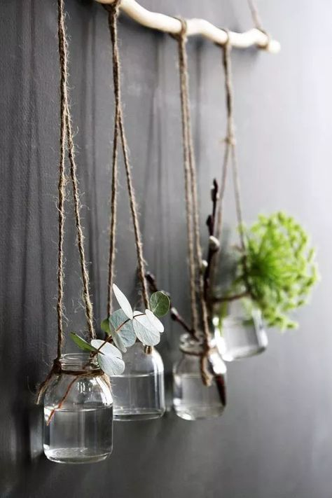 Takken Decor, Pot Gantung, Diy Home Decor For Apartments, Tree Branch Decor, Deco Nature, Creation Deco, Branch Decor, Décor Boho, Elegant Furniture