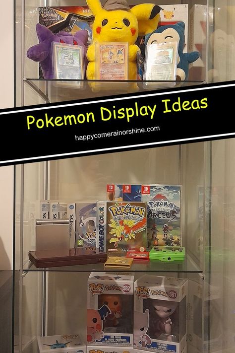 Pokemon Display cabinet Funko Display Ideas, Pokemon Items, Pokemon Collection, Card Display, My Pokemon, Display Cards, Pokemon Cards, Displaying Collections, Display Ideas