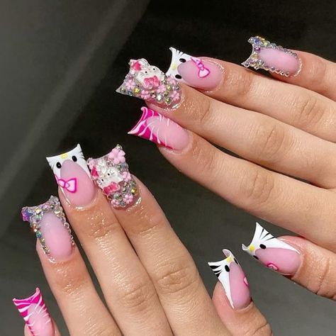 Duck Nail Sets>>> . . *All pictures in this post are from Pinterest* . . . . . #ducknails #ducknailinspo #y2knails #nailinspo #naildesignsideas #pinterestinspired #pinterestnails #nailartdesign #pinterestaesthetic #y2kaesthetic #ayyitssarahh Preppy Nails, Tattoo Appointment, Junk Nails, Girly Acrylic, Nail Techniques, Duck Nails, Hard Nails, Colored Acrylic Nails, Girly Acrylic Nails