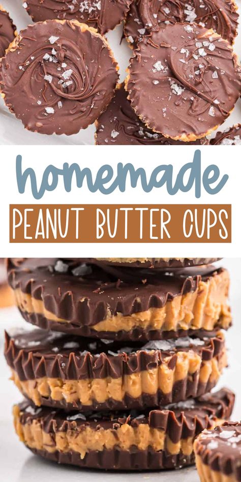 Home Made Reese Cups, Home Made Reeses, Reese’s Peanut Butter Cups, Recess Peanut Butter Cups, Reeses Peanut Butter Cup Recipe, Homemade Reeses Cups, Homemade Reeses, Peanut Butter Cups Recipe, Homemade Peanut Butter Cups