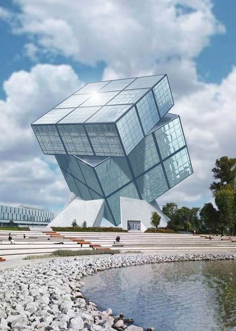 45 Famous Buildings In The World With Unconventional Architecture Rubiks Cube Architectural Concept, Cube Architecture Concept Ideas, Bryan Cantley, مركز ثقافي, Famous Architecture, Modern Architecture Building, Unusual Buildings, Famous Buildings, Interesting Buildings