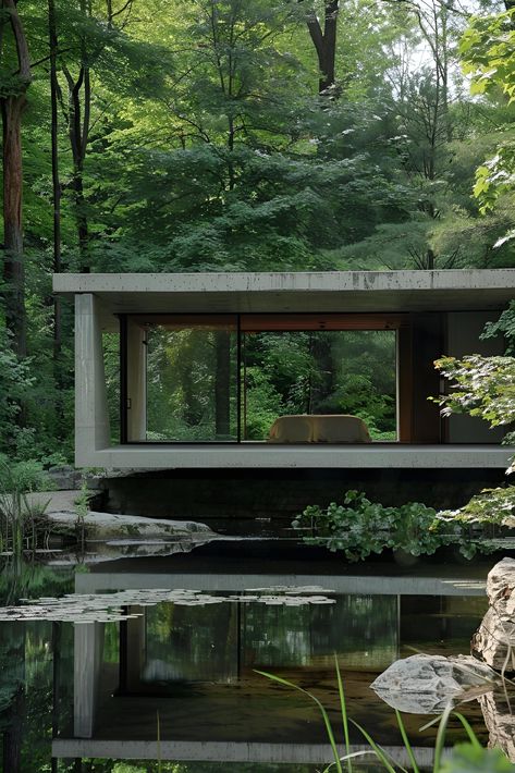 Discover serenity & inspiration with this modern architectural masterpiece, nestled in nature's embrace. Save & follow for a daily dose of tranquility. Featuring expansive windows, it blends seamlessly into the forest, inviting the outside in. Perfect for your modern decor dreams. #ModernAesthetics #NatureMeetsDesign #HomeInspiration #SaveAndFollow #ArtPrintAvailable #ImagePrompt #AiImage Modern Asian Architecture, Asian Architecture Modern, Architecture Modern, Modern Asian, Asian Architecture, Into The Forest, Forest View, Sell Photos, Dream Decor