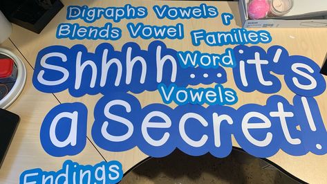 Secret Stories Bulletin Board, Secret Stories Sound Wall, Bulletin Board Fonts Cricut, Books Are Magic Bulletin Board, Look Who Got Caught Reading Board, Secret Stories, Daily 5, Teacher Ideas, Board Ideas