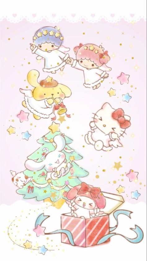 헬로키티 배경화면, Arte Do Kawaii, Kitty Christmas, Xmas Wallpaper, Kitty Images, Kawaii Christmas, Hello Kitty Characters, Anime Christmas, Hello Kit