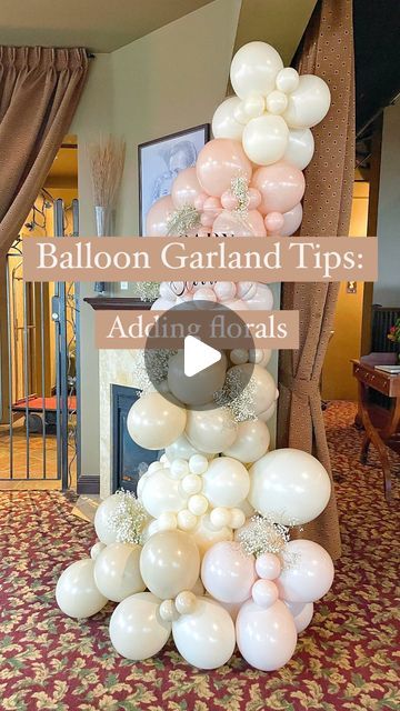 Luxury Balloon Decor in Hamilton & GTA on Instagram: "Balloon Garland Tips! Do your balloons tend to pop when you incorporate various types of florals into them?  To prevent your balloons from popping, insert the stem of the florals into an uninflated balloon, this will avoid any sharp edges from touching the balloons.  Balloon Garland: @starr.decor   #Balloongarland #babyshowerballoons #balloonartist #balloondecor #ancasterballoons #dundasballoons #stoneycreekballoons #corporateevents #corporateeventplanner #kidspartyinspo #bridalshowerdecor #babyshowerideas #birthdayballoons #grimsbyballoons #mississaugaballoons #gtaballoons #graduationballoons #balloontips #luxuryballoons #organicballoons #hamiltonballoons #hamiltonphotographer #burlingtonballoons #corporateballoons #balloonarches" Balloon Garland Tips, Floral Balloon Garland, Corporate Event Planner, Graduation Balloons, Balloon Decor, Balloon Wall, Balloon Art, Baby Shower Balloons, Bridal Shower Decorations