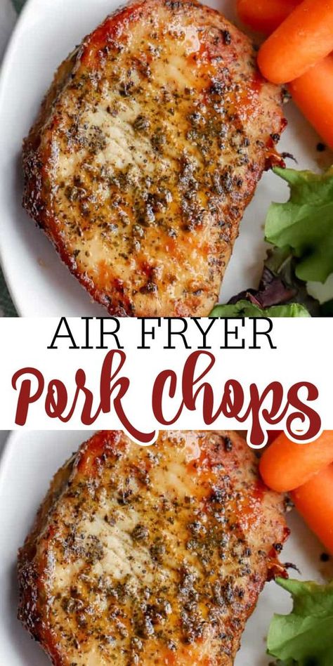 Cuisinart Air Fryer Recipes, Air Fryer Recipes Pork, Air Fryer Pork, Air Fryer Pork Chops, Chop Recipes, Air Fried Food, Air Fryer Oven Recipes, Air Fry Recipes, Air Fryer Dinner Recipes