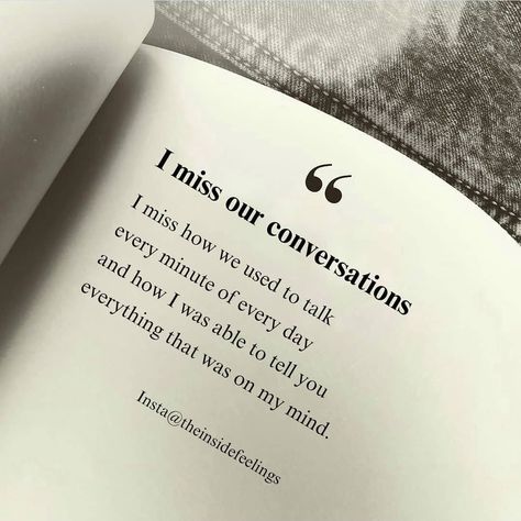 I Miss Our Conversations Pictures, Photos, and Images for Facebook, Tumblr, Pinterest, and Twitter Karma Says, Karma Quotes Truths, Dear Self Quotes, Real Friendship Quotes, Mixed Feelings Quotes, Motiverende Quotes, Heart Quotes Feelings, Wonder Quotes