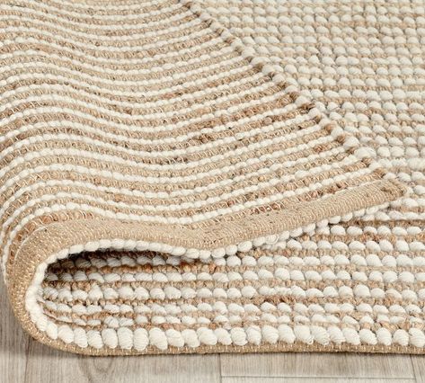 Lark Handwoven Wool/Jute Rug, Natural/Ivory, 5 x 8' Wool And Jute Rug, Wool Jute Rug, Rug Tape, Beach Nursery, Jute Wool Rug, Jute Rugs, Artisan Rugs, Organic Forms, Loose Ends