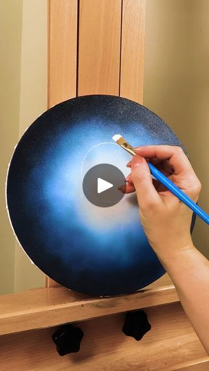 775K views · 17K reactions | One Word -Amazing 🥺🥺🥺 | MY ART | MY ART · Original audio Circular Canvas Painting Ideas, Round Canvas Art Abstract, Circular Canvas Painting, Moon Painting Circle Canvas, Round Canvas Moon Painting, Circular Canvas, Acrylic Painting For Beginners, Acrylic Painting Techniques, Painting Videos