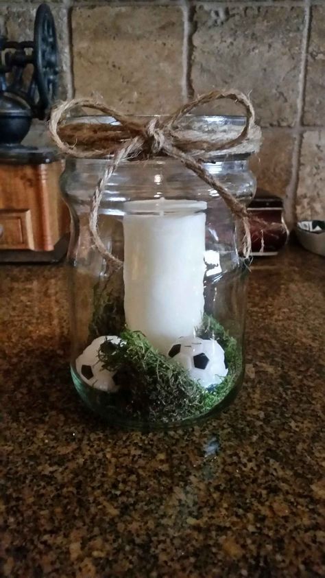 Dinner Banquet Decorations, Soccer Centerpieces Banquet, Soccer Banquet Decorations, Soccer Graduation Party Ideas, Soccer Banquet Ideas, Soccer Banquet Centerpieces, Athletic Banquet Decorations, Soccer Centerpieces, Soccer Banquet