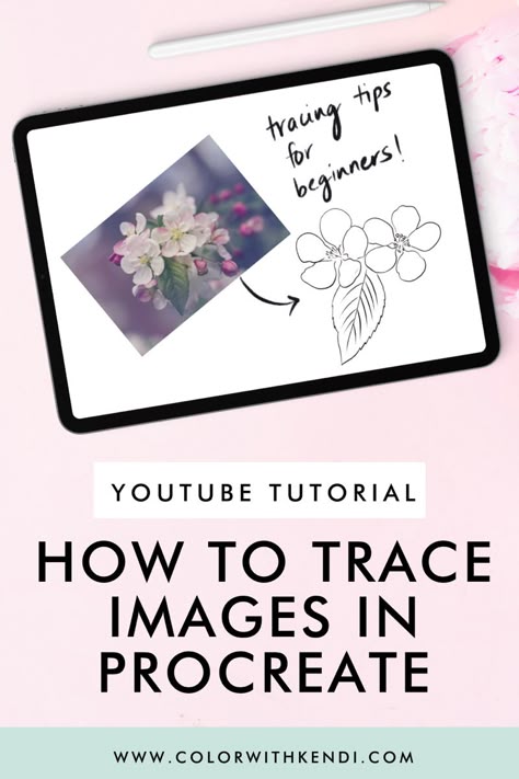 Learn how to trace images in Procreate. Learn How To Use Procreate, How To Trace A Picture On Procreate, Tracing In Procreate, How To Trace On Procreate, Procreate Beginner Tutorials, Procreate Tracing, Procreate Templates, Procreate Coloring Pages, Procreate Practice