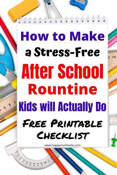 After School Schedule, Homework Routine, After School Checklist, School Night Routine, Daily Schedule Kids, Routine Printable, School Checklist, School Morning, After School Routine