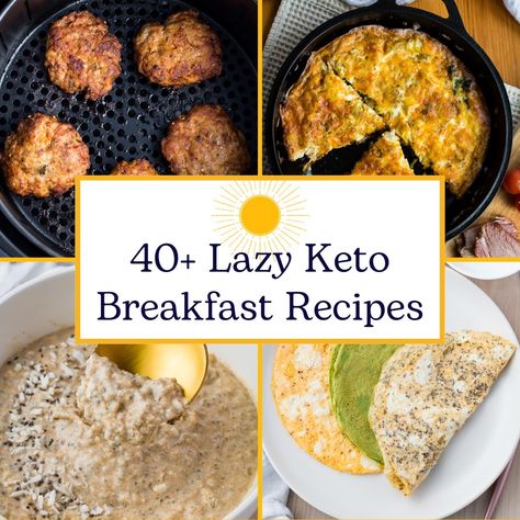 Keto Breakfast For Kids, Lazy Keto Breakfast, Simple Keto Breakfast, Busy Morning Breakfast, Easy Keto Breakfast Recipes, Quick Keto Breakfast, Bacon Pancakes, Bacon Dishes, Almond Flour Muffins