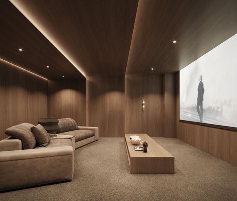 Game Room Ideas, Minimal Apartment, Home Theater Room Design, Theater Room Design, Cladding Design, Home Cinema Room, Home Theater Rooms, Home Theater Design, Luxury Bedroom Master