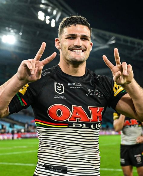 Panthers Nrl, Nathan Cleary, Nrl Players, Hot Rugby Players, Rugby Boys, Penrith Panthers, Rugby Men, Rugby Players, Rugby League