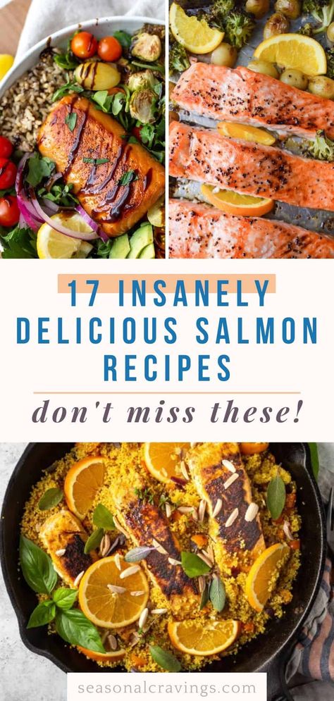 Are you looking for more ways to incorporate nutritious salmon into your dinner rotation? Look no further than these best salmon dinner recipes you can whip up quickly. Salmon is not only delicious and healthy but is also highly versatile! Simple Salmon Meals, Salmon With Salad Dinners, Quick And Easy Dinner Recipes Salmon, Salmon Summer Recipes, High Protein Salmon Dinner, Unique Salmon Recipes, Heart Healthy Salmon Recipes, Salmon Mediterranean Recipes, Summer Salmon Dinner