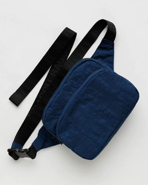 Fanny Pack : Marine Blue - Baggu Baggu Fanny Pack, Hands Free Bag, Baggu Bags, Hair Necklace, Cocktail Book, Small Notebook, Back Bag, Eye Pillows, Knit Wrap