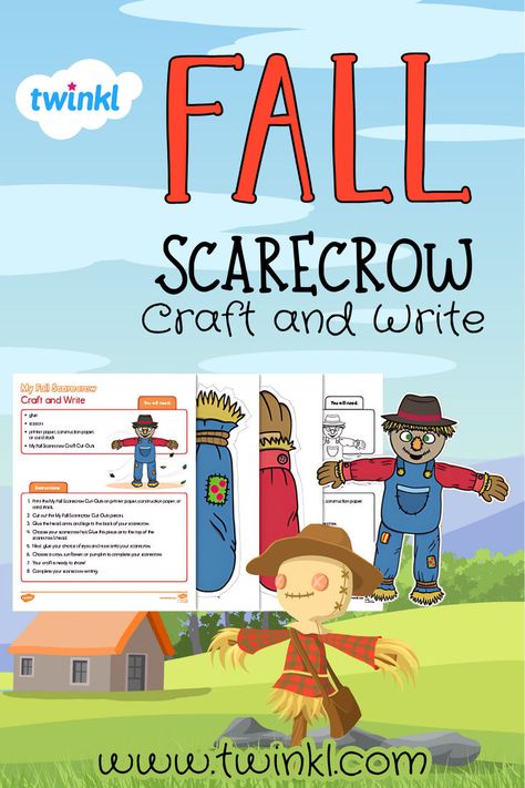 Looking for fall crafts for kids? Children can celebrate autumn while building writing skills with Twinkl's adorable My Fall Scarecrow Craft and Write Activity. This Scarecrow Writing Craftivity merges artistic challenges with a character description task. Scarecrow Writing, Scarecrow Craft, Writing Craftivity, Scarecrow Crafts, Fall Lessons, Fall Scarecrows, Fall Crafts For Kids, Learning Styles, Character Description