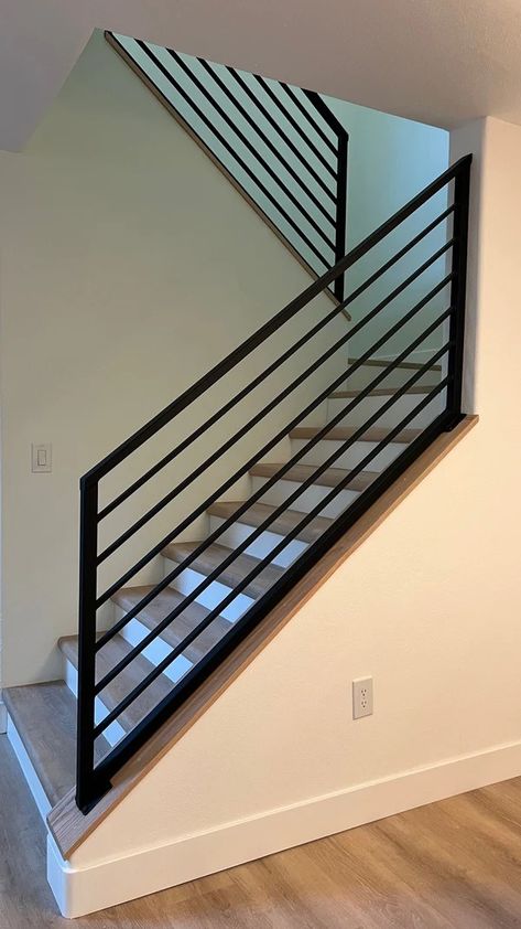 Inspiration – optimumhandrails Horizontal Stair Railing, Metal Staircase Railing, Metal Handrails For Stairs, Stainless Steel Stair Railing, Stair Railing Ideas, Residential And Commercial Building, Indoor Railing, Metal Stair Railing, Steel Railing Design