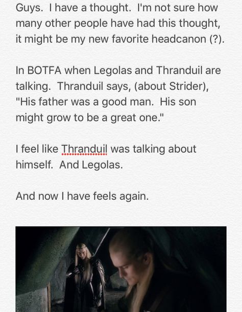 Thranduil and Legolas headcanon Thranduil Headcanon, The Hobbit Headcanon, Legolas Headcanon, Lotr Headcanons, Legolas Quotes, Legolas Imagines, Thranduil Imagine, Lotr Vibes, Aragorn And Legolas