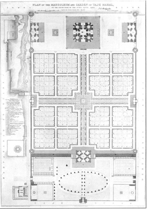 Plan of The Taj Mahal Building Types, Geometry Shape, Blue Prints, The Taj Mahal, Pet Name, Design Program, Floor Plan, Three Dimensional, Taj Mahal