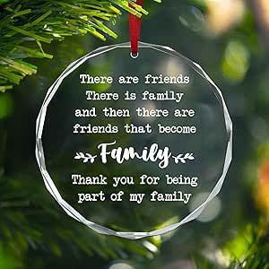 AXIARA Friend Gifts for Women, Men, Christmas Ornaments - Christmas, Friend Birthday Gifts for Women, BFF, Bestie Gifts, Unique Friends Gift Ideas - Christmas Tree Decoration Glass Ornament Friends Gift Ideas, Friend Christmas Ornaments, Friend Ornament, Christmas Hanging Decorations, Family Christmas Ornaments, Christmas Ornaments Gifts, Bestie Gifts, Christmas Gift Decorations, Friend Gifts