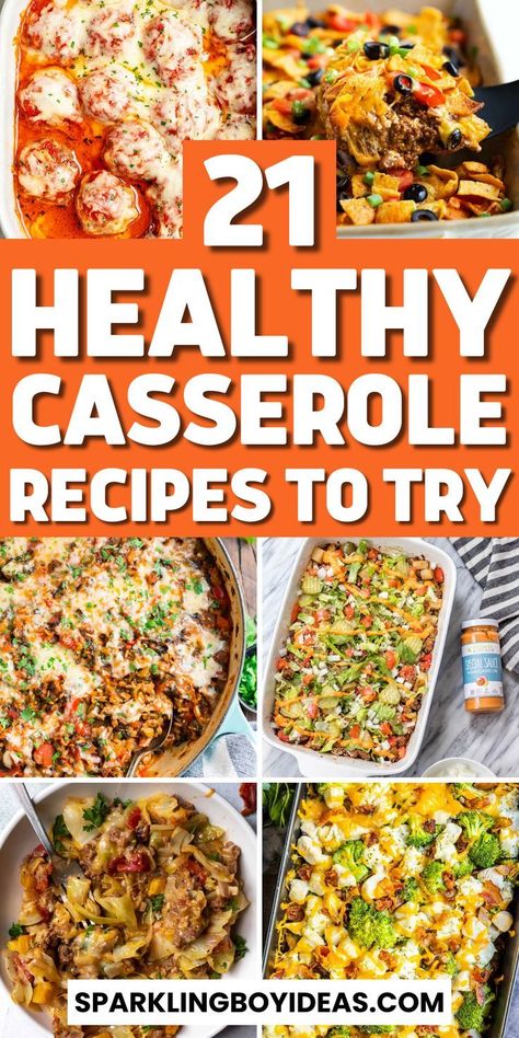 Discover a world of hearty healthy recipes with our easy clean eating healthy casserole recipes. From low-calorie, nutrient-packed recipes to family-friendly, guilt-free comfort food, we've got you covered. Dive into delicious one-pot dinners, whether you're into gluten-free, keto, or Whole30. These easy, light, and satisfying baked casserole recipes are perfect for meal prep and weight loss goals. Explore the best weeknight dinners with our dump dinners.  Low Carb Recipes Baked Casserole Recipes, Easy Healthy Casserole Recipes, Low Calorie Casserole, Easy Healthy Casseroles, Healthy Chicken Casserole, Healthy Casserole, Low Fat Dinner, Healthy Casserole Recipes, Dump Dinners