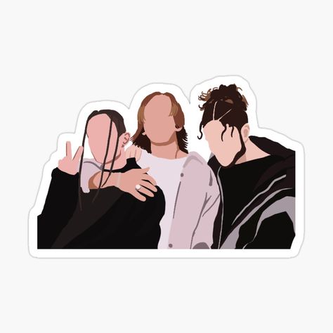 Chase Atlantic Drawing Ideas, Chase Atlantic Art, Wall Prints Chase Atlantic, Chase Atlantic Stickers Printable, Meddle About Chase Atlantic, Iphone Case Stickers, Music Stickers, Collage Phone Case, Horror Books