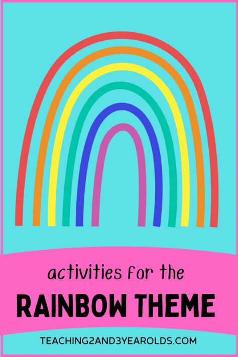 Toddler and Preschool Rainbow Theme Ideas - Activities, printables, and more! #toddlers #preschool #rainbow #colors #theme #activities #printables #teaching2and3yearolds Rainbow Language Activities Preschool, Rainbow Activity For Toddlers, Preschool Rainbow Activities, Preschool Rainbow Theme, Rainbow Preschool Activities, Insect Preschool, Rainbow Crafts Preschool, Preschool Rainbow, March Preschool