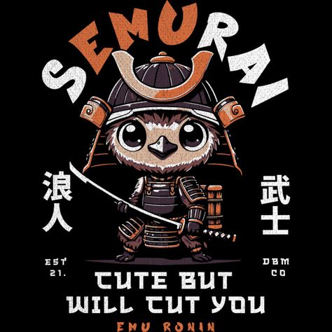 Semurai Emu T-Shirt: Kawaii Samurai Warrior Bird with Katana is a Men's T-Shirt designed by DesignedByMarty to illustrate your life and is available at Design By Humans Artist Branding, Samurai Warrior, Popular Artists, Art Contest, Emu, Mens Long Sleeve Tee, Shop Design, Long Sleeve Tees, Tshirt Designs