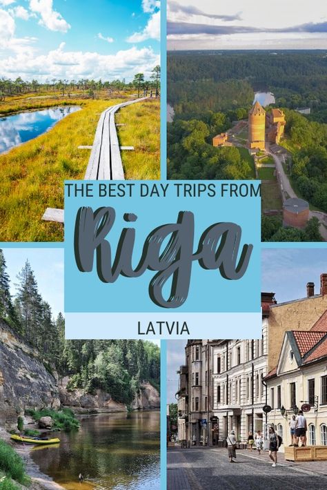 There are many fantastic day trips from Riga. From other nearby cities to lovely beaches; fabulous national parks and even to the nearby border with Lithuania, you will find plenty of places to visit within easy distance. Read this post to discover the best Riga day trips and get plenty of tips to make the most of your day out of town | #riga #latvia via @clautavani Oceania Travel, Europe Itineraries, Central America Travel, One Day Trip, Backpacking Europe, Riga Latvia, Travel Plan, Travel Spots, Amazing Travel